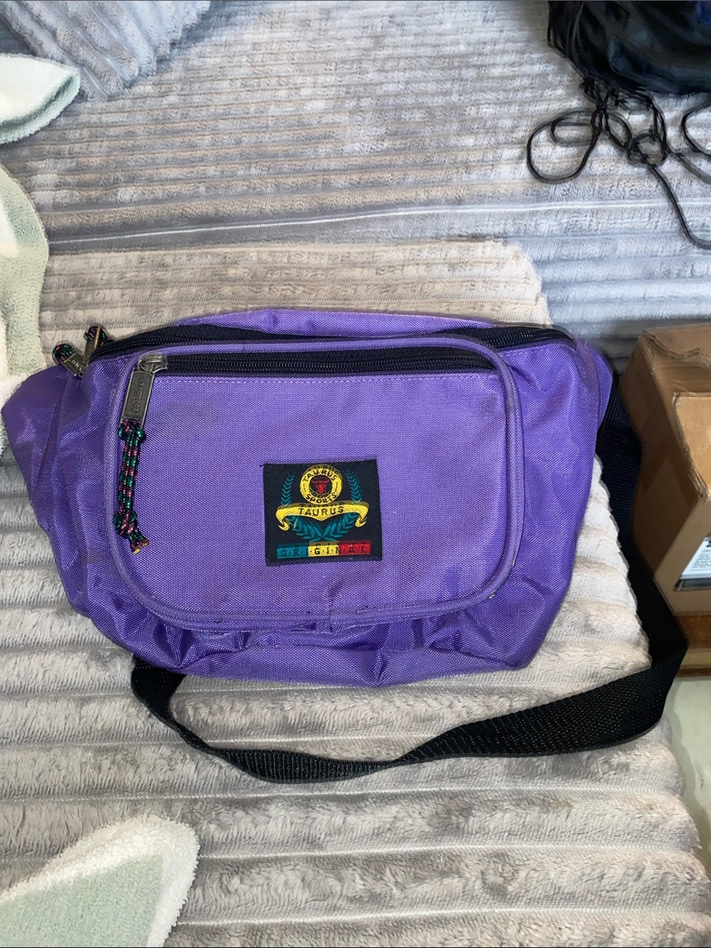 Vintage Taurus Purple Fanny Pack